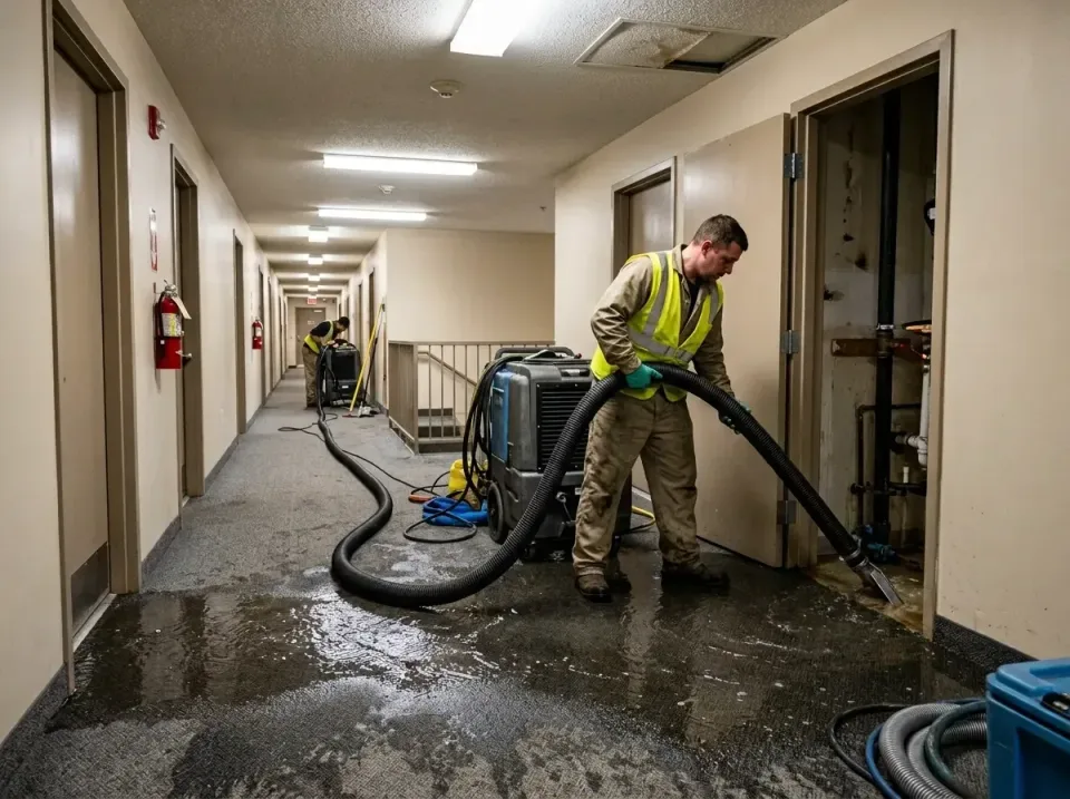 multi-unit-apartment-hallway-f-005 — frequently asked questions, Emergency Burst Pipe Water Extraction & Removal in Arizona